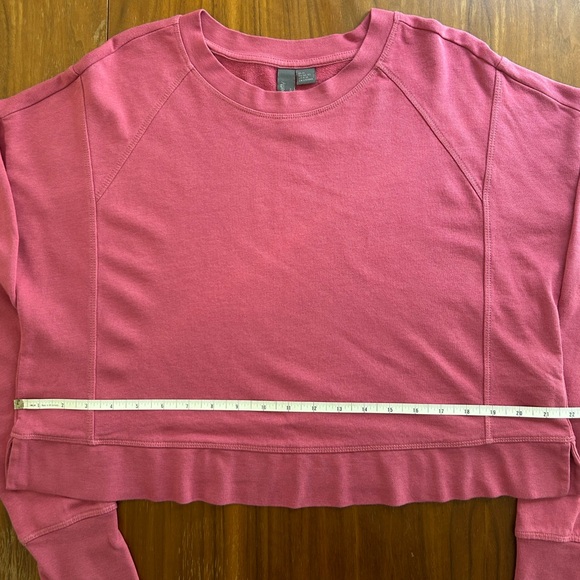 Sweaty Betty After Class Crop Sweatshirt | pink | size UK medium / US 8-10 - Picture 11 of 11